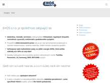 Tablet Screenshot of ehos.cz
